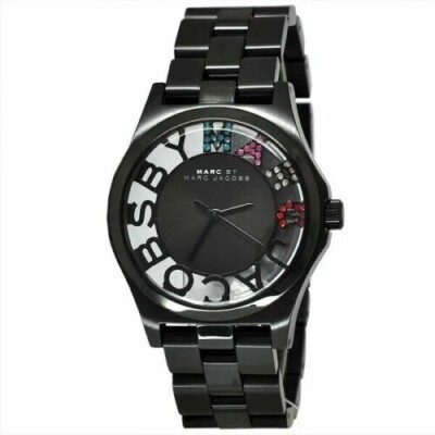 Marc by Marc Jacobs black Crystal watch Marc By Marc Jacobs MBM8596 Rock Crystal Black Stainless  main image 2