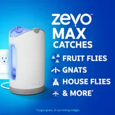 Zevo Max Flying Insect Trap Starter Kit – Includes 1 Corded Device & 2 Cartridge