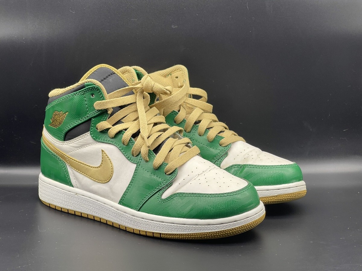 2013 NIKE AIR JORDAN 1 RETRO HIGH 'CELTICS' 575441-315 6.5y