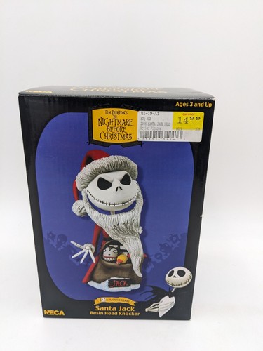NECA Nightmare Before Christmas SANTA JACK SKELLINGTON Head Knocker - NIB