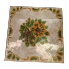Vintage Trivet/Tile Santerno Imola Art Tile Home Decor Retro Made In Italy