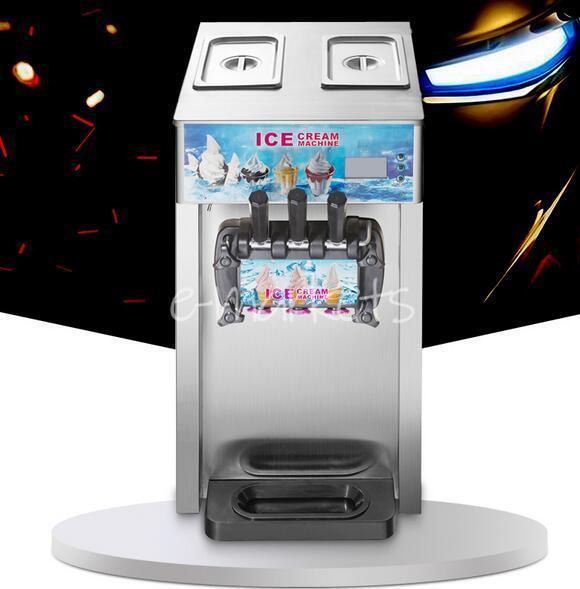 3 Flavor Commercial Frozen Ice Cream Cones Machine Soft Ice Cream Machine 220V