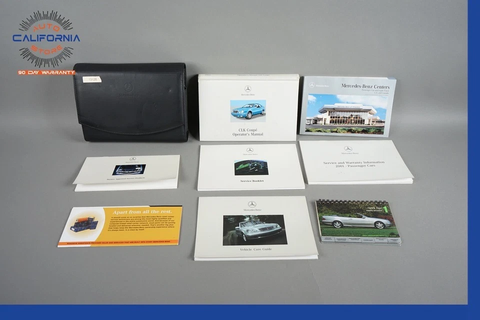 Mercedes W208 CLK320 CLK430 2001 cupé manual del propietario conjunto de libros OEM Foto 2 de 4