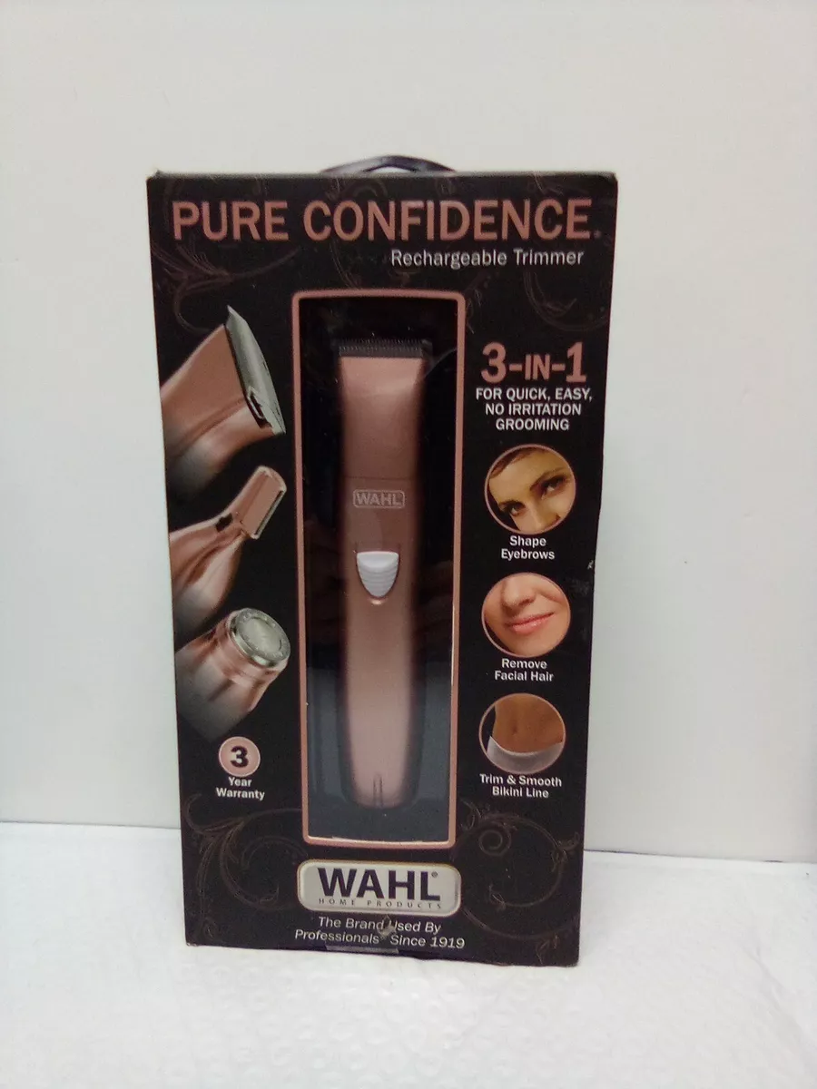 Wahl Pure Confidence 3 in 1 Ladies Rechargeable Trimmer Female