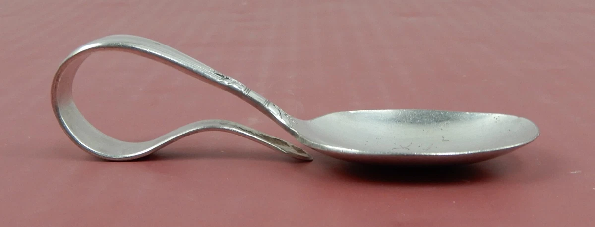 Silver feeding spoon for baby outlet