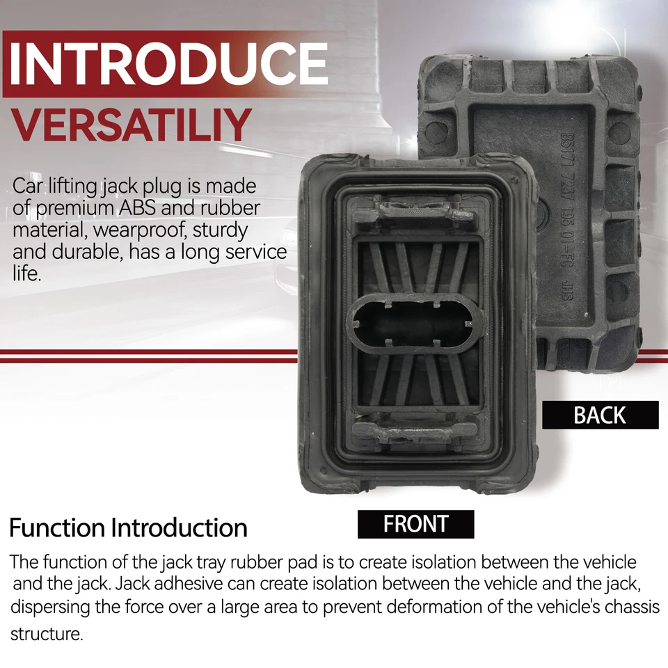 4pcs for BMW E87 E82 E84 E90 E91 F07 F10 F01 F02 F03 51717237195 Jack Point Pad Foto 2 de 4