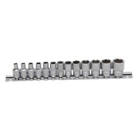 BGS-9102 SteckschlüSsel-Einsatz-Set, 6,3 (1/4), 6-Kant, 4 - 14 Mm, 13-Tlg.