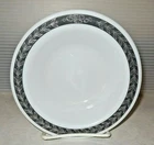 Mid Century Vintage Pyrex White Milk Glass Autumn Bands Grey Soup/Cereal Bowl