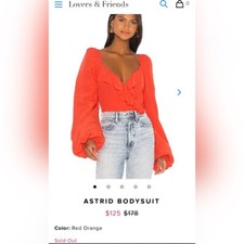 Lovers Friends ASTRID BODYSUIT New With Tag Size M