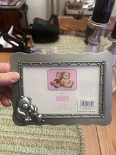 New BURNES OF BOSTON Pewter Picture Frame With Bears.