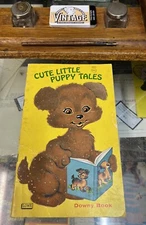 Cute Little Puppy Tails Book Downy Book 3D Cover
