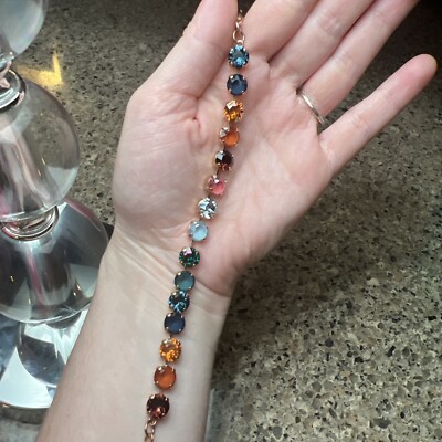 Swarovski Austrian Crystal Bracelet. The Sparkled Shell. Rose gold. Size Average