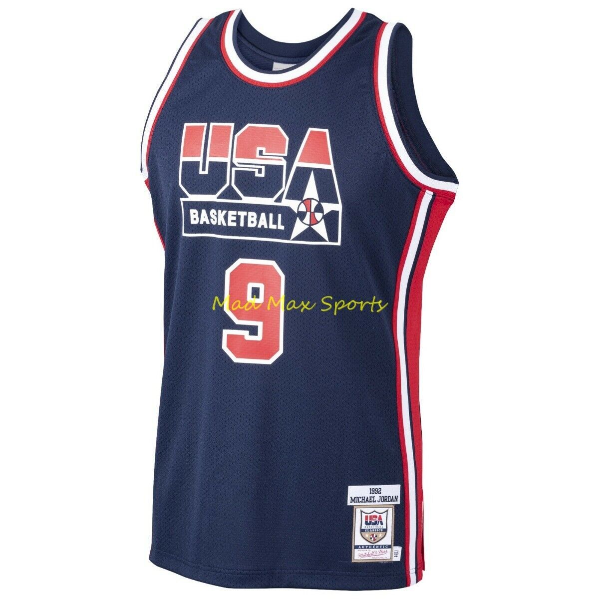 MICHAEL JORDAN 1992 Dream Team USA Navy MITCHELL & NESS MICHAEL JORDAN 1992 Dream Team USA Navy MITCHELL & NESS
