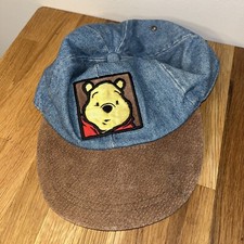 Vintage Disney Hat Winnie The Pooh Denim Style Hat 90s Streetwear Cap