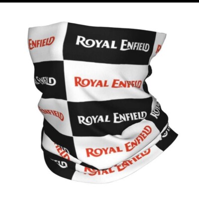ROYAL ENFIELD MOTORCYCLE NECK TUBE WHITE /BLACK