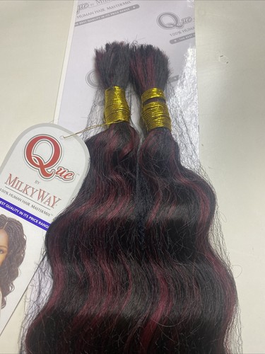 MILKY_WAY QUE HUMAN HAIR_MASTER MIX_LOOSE DEEP_BULK_16"_#P1B/530 - Picture 3 of 4