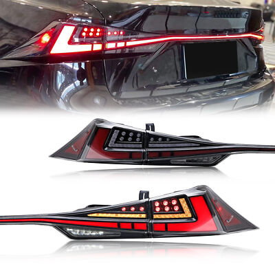 Clear LED Tail Lights & Trunk Lid Light For Lexus IS250 IS300 IS350 ISF 14-20