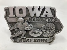 Vintage Iowa Hawkeyes Football 1986 Rose Bowl Belt Buckle Limited Ed 72/1000 