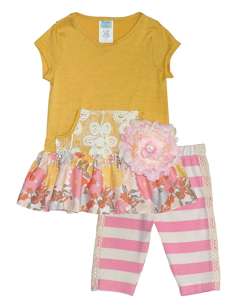 New Girls Boutique Peaches n Cream sz 5 Pink LACE Pocket outfit Clothes Summer
Opens in a new window