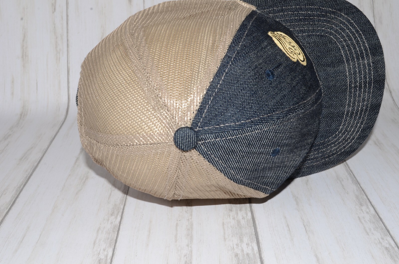 Panera Bread St. Louis Bread Co Uniform Denim Mesh Ha… Gem