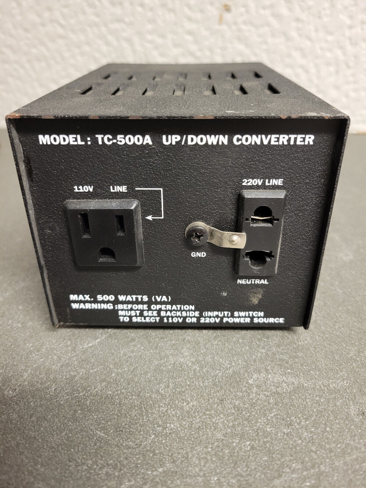 TC-500A Up/Down Converter | Step up step down watt voltage converter (Powers up)