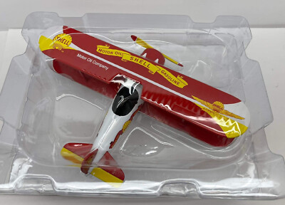 GearBox 1999 Aeroshell Modified 1932 Stearman Airplane Die Cast Coin Bank #00520
