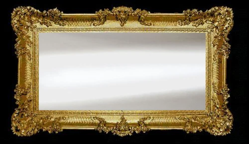 Espejo de Pared Dorado 96x57 Antigua Barroco Rococó Lujoso Repro Deco Wow Nuevo - Imagen 3 de 4