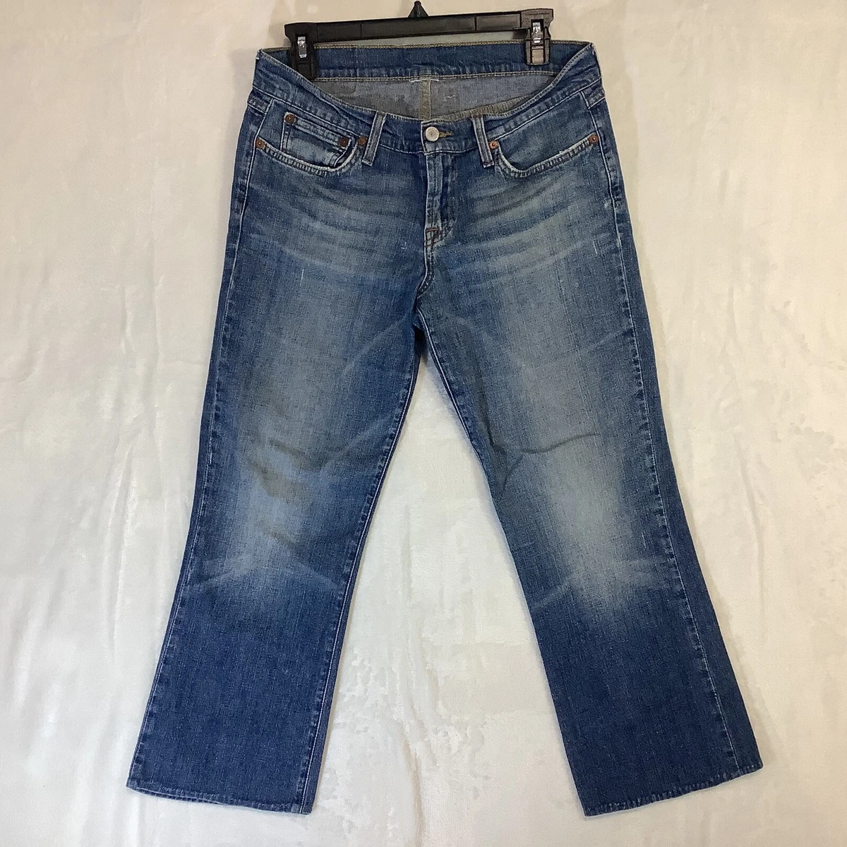 Lucky Brand Dungarees Red Tag Label Womens Blue Jeans Classic size 31  inches USA