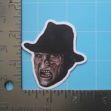 A Nightmare On Elm Street Sticker FREDDY KRUEGER Horror Movie, Matte PVC Decal