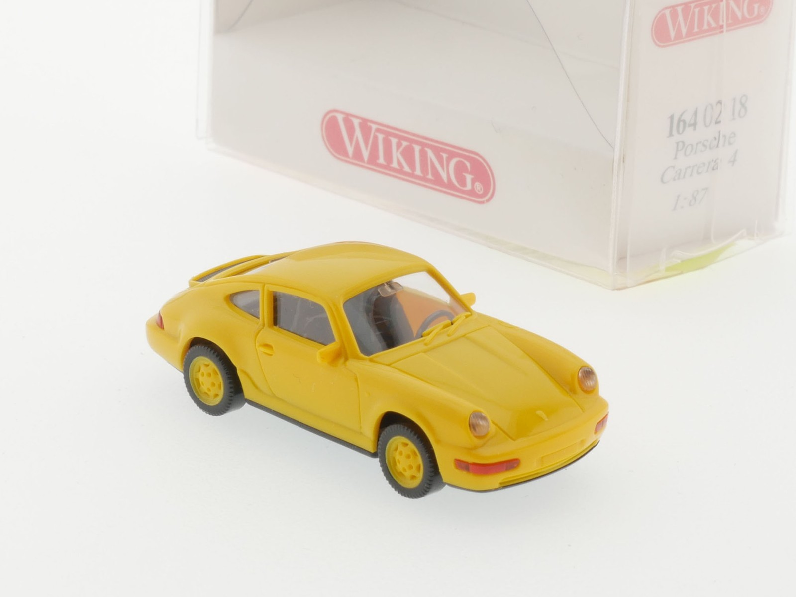 Wiking Porsche Carrera 4 Yellow H0 Model Car Mint! OVP 1706-22-98