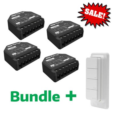 Rollladen-Bundle Shelly 2PM Gen3 und Blu RC Button 4 ZB