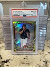 2023 Bowman Chrome 1st Yellow Crater Deyvison De Los Santos /75 PSA 9 Mint