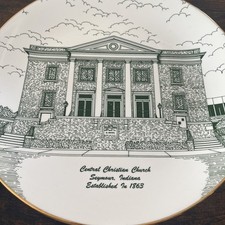 Vintage Collector’s Plate-Central Christian Church Seymour, Indiana