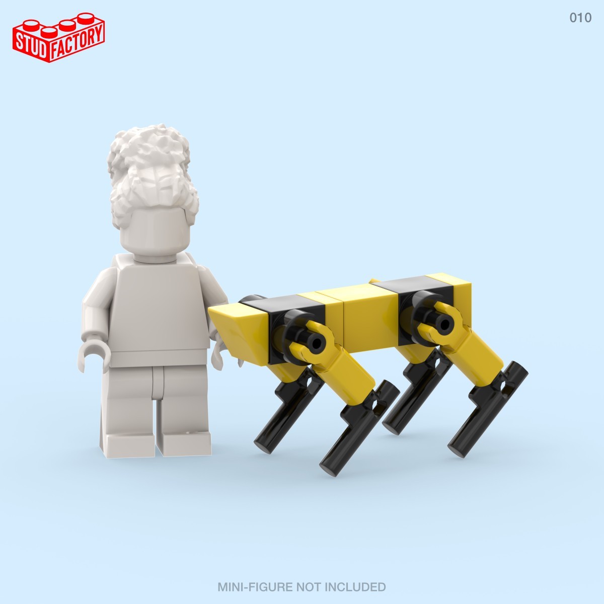 Boston Dynamics Spot Robot Dog (Mini-Figure Scale) – Custom Lego