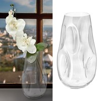 Glasvase Blumenvase Pflanztopf Ø15Xh28 Deko Glas Vase Tischdeko Blume Pflanze