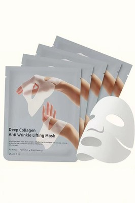 Deep Collagen Lifting Mask, Anti Wrinkle Moisturizing Face Smooth 5pcs Exp 6/27