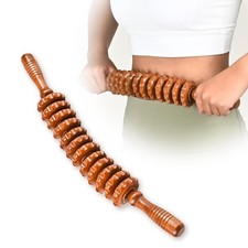 Wood Therapy Massage Tools, Wooden Massage Roller Stick, Lymphatic Drainage T...
