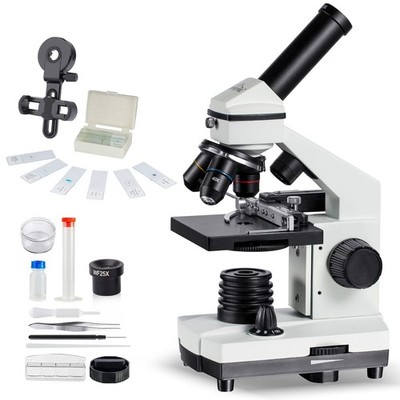 MAXLAPTER Microscope Kit for Kids 8-12 with Prepared Slides, WR851, 851 