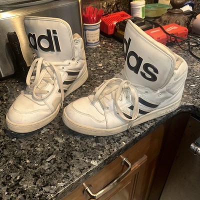 adidas × Jeremy Scott Big Tongue High Top Sneakers Men's Size US