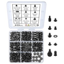 420pcs Computer Screws, Motherboard Standoffs and Screws Kit, Motherboard Scr...