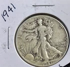 1941 50C Walking Liberty Half Dollar. #1579