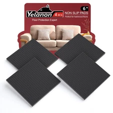 Non Slip Furniture Pads -4pcs 6" Grippers Hardwood Floors, Non Skid for Furni...