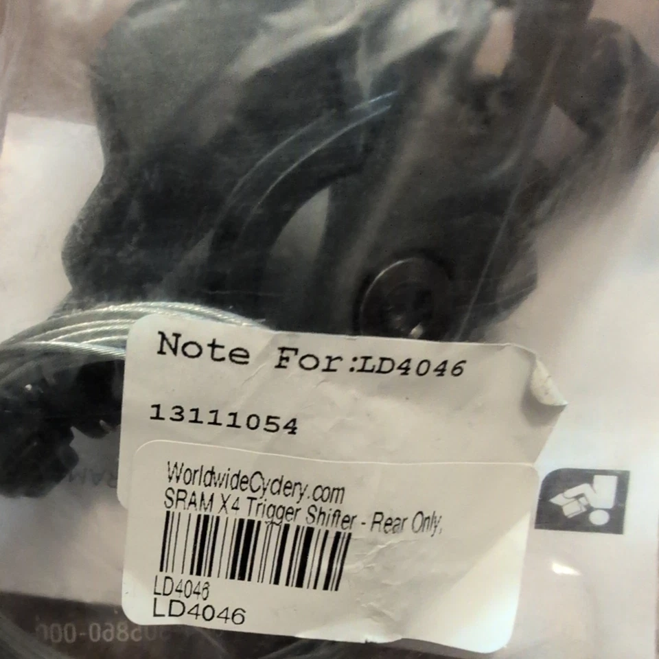 Palanca de cambios SRAM X4 solo trasera, 8 velocidades, negra 710845609589 Foto 2 de 4