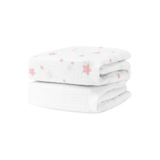 Organic Fitted Crib Sheets 2-Pack - 100 Breathable and Ultra-Soft, 100 Organ