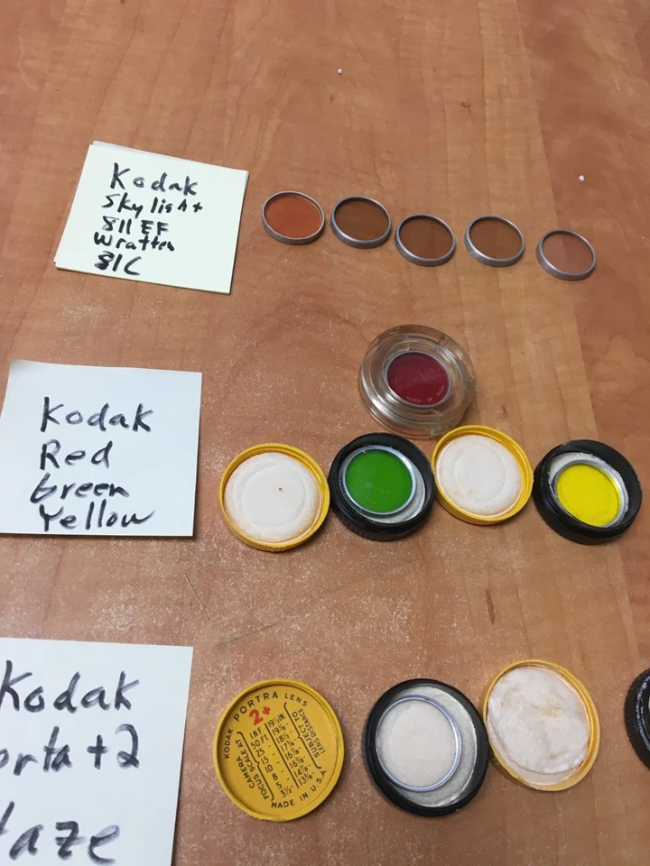 13pc KODAK Series 5  FILTER Drop-in & Tiffen Red Green Yellow Skylight Haze s3 - Image 3 of 4