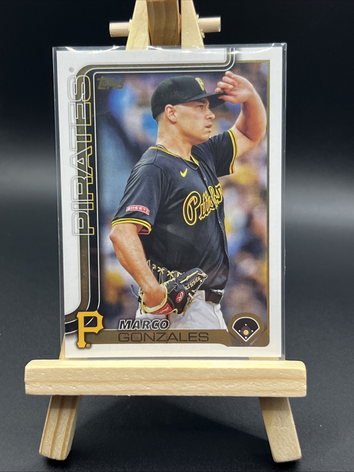2025 Topps Series 1 Marco Gonzales Golden Mirror Image Variation #113 Pirates