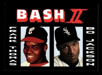 1991 Broder Bash II #NNO Frank Thomas Bo Jackson Black Variation Promo A100
