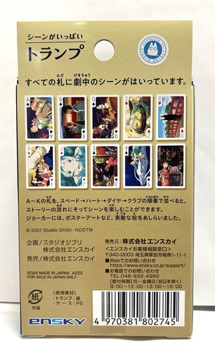 Hayao Miyazaki / Spirited Away / Studio Ghibli / Playing Cards / Rare - Picture 2 of 3
