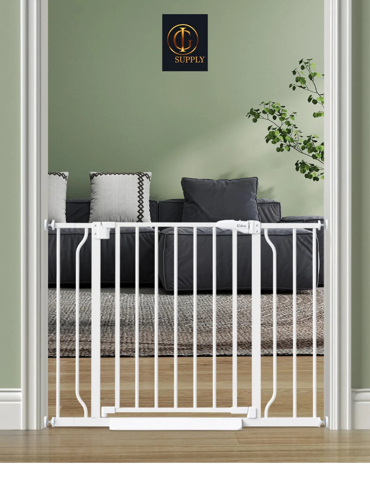 Baby Gate No Drilling, 29"-40" Auto Close Dog Gate Indoor for Doorways & Stairs,
Opens in a new wind
