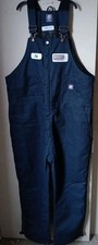 Big Tall BERNE Lined Work Overalls Coveralls Mens 3XL Blue Hershey